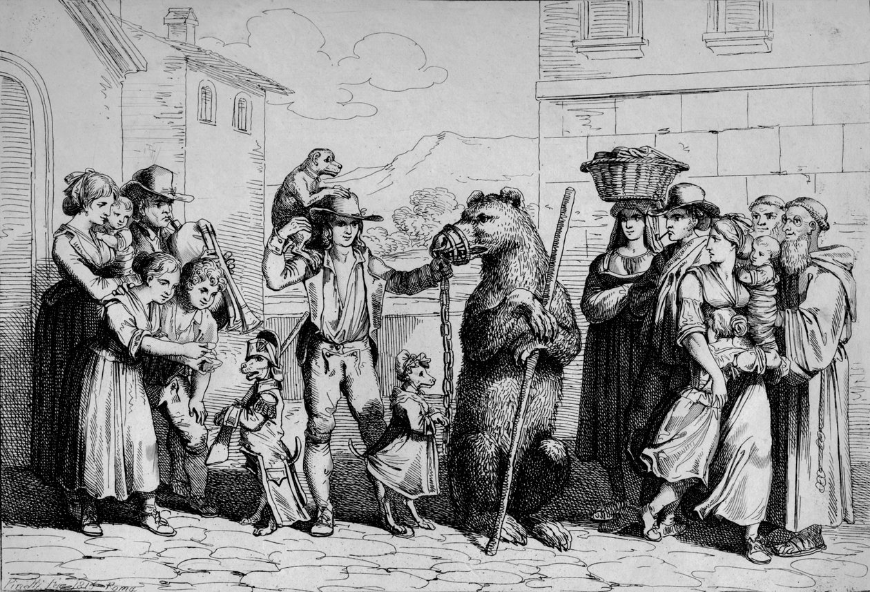 Medvědí ples, 1815. od Bartolomeo Pinelli