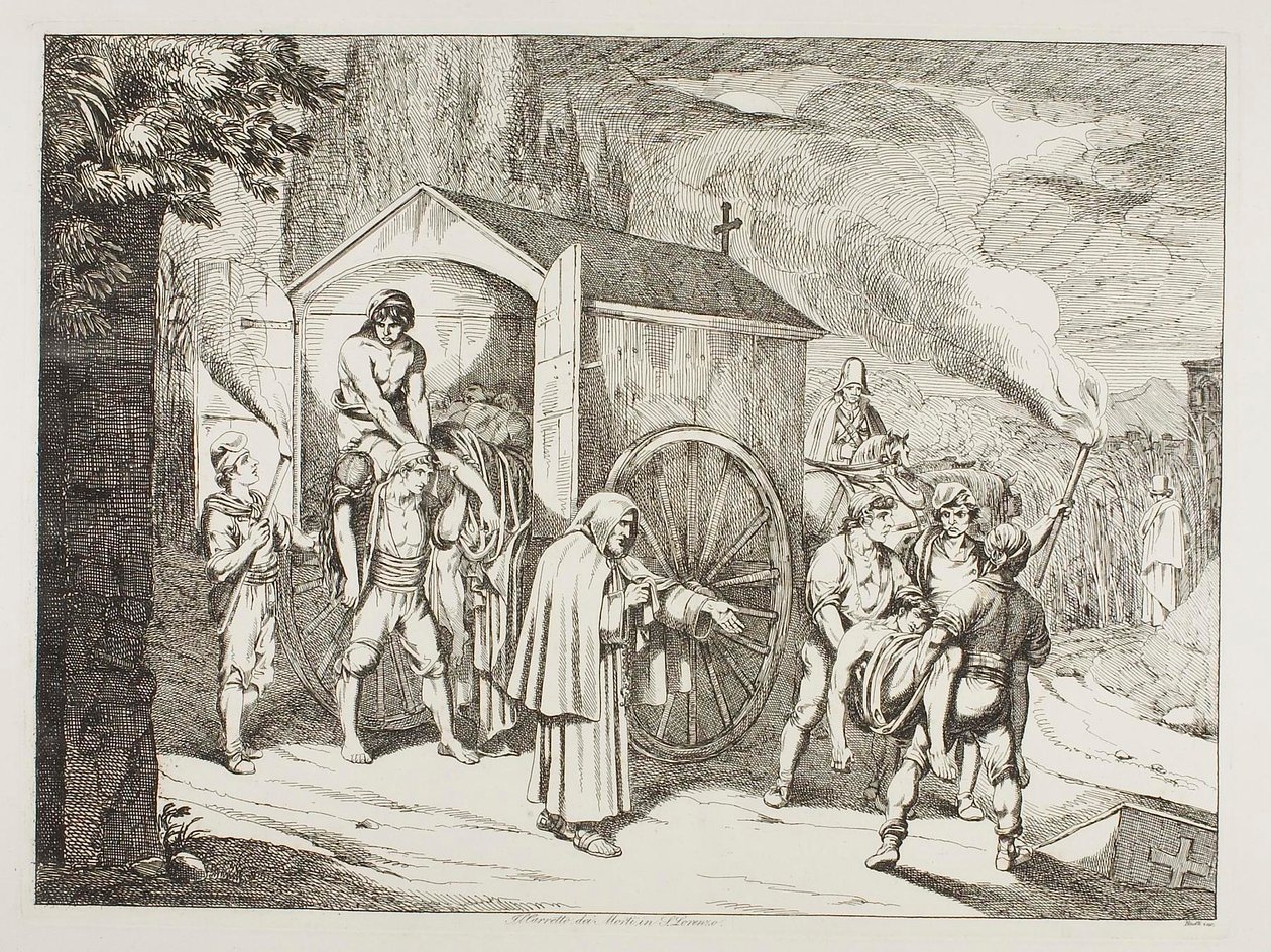 Pohřební kočár v San Lorenzu od Bartolomeo Pinelli