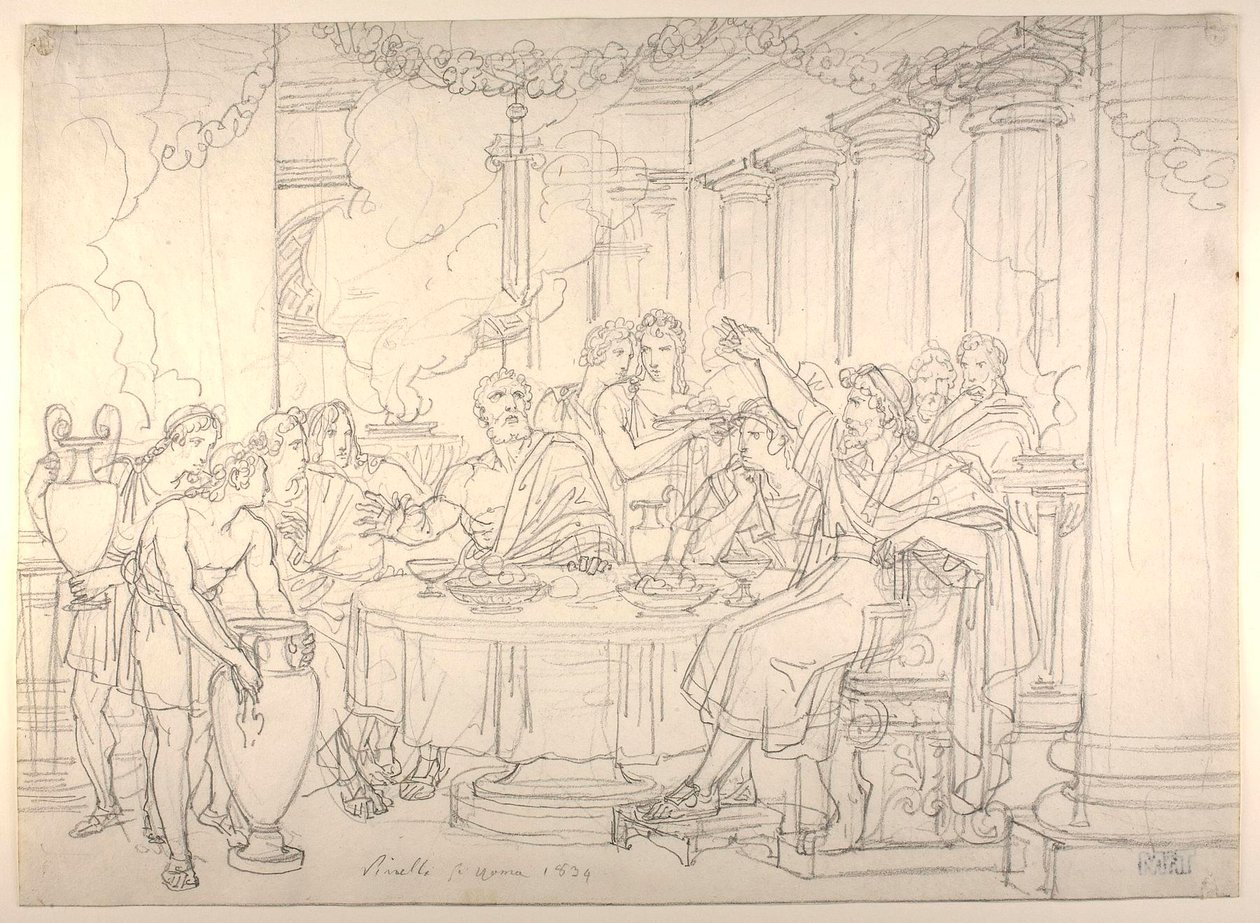 Damoklův meč od Bartolomeo Pinelli
