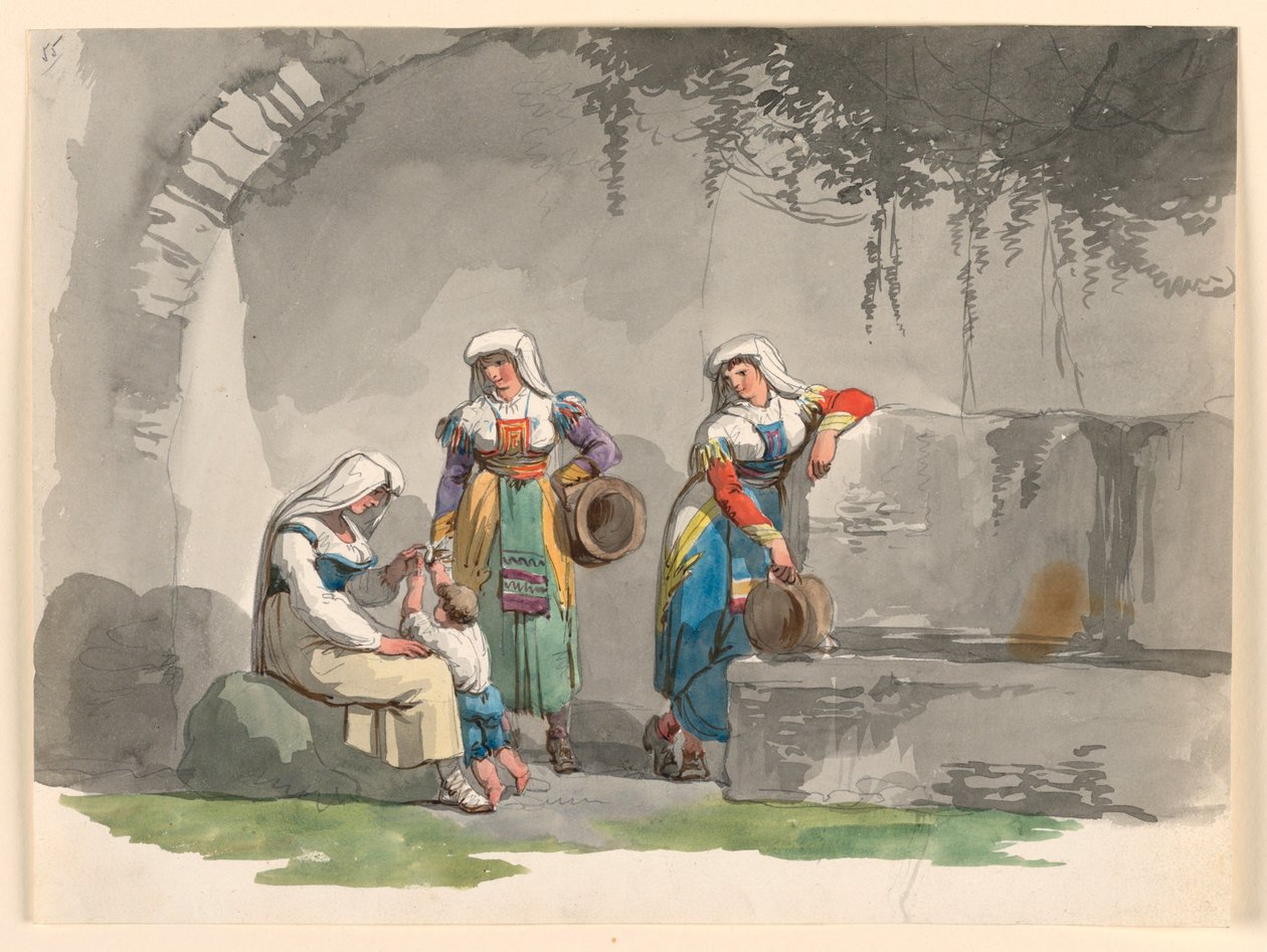 Tři jihoitalské ženy od Bartolomeo Pinelli