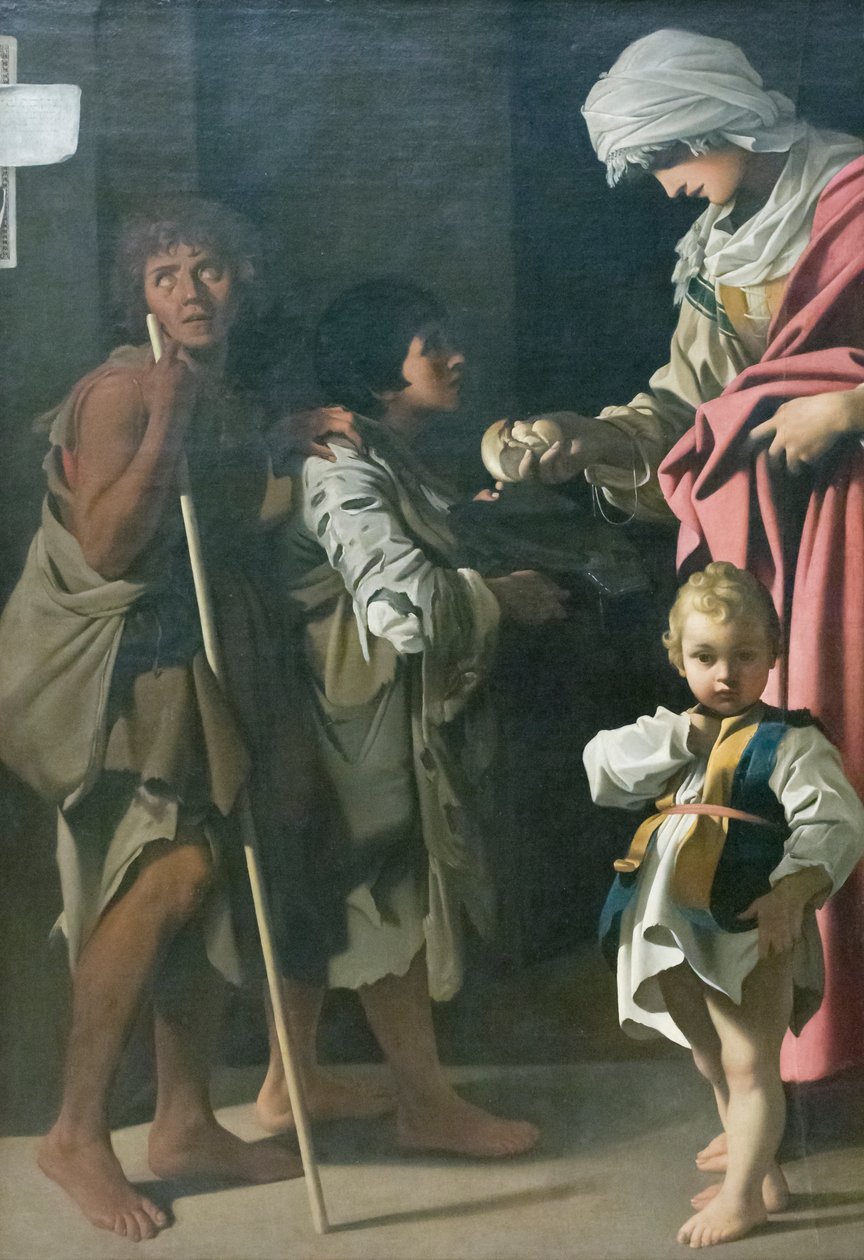 Charita svaté Alžběty Uherské od Bartolomeo Schedoni