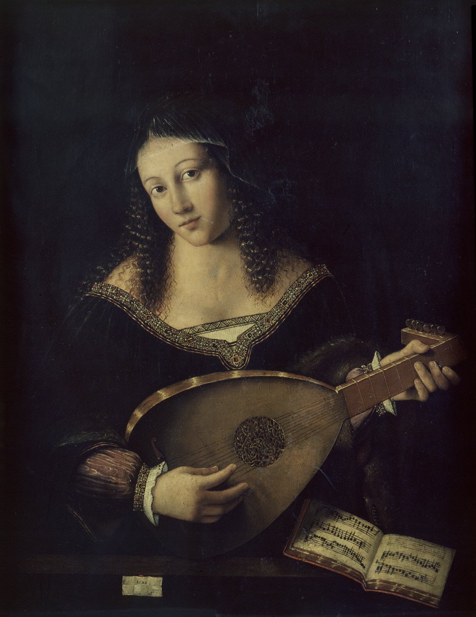 Hráč na loutnu od Bartolomeo Veneto