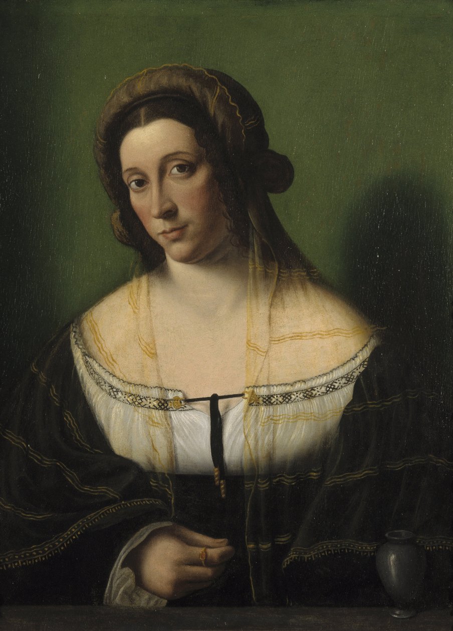 Portrét dámy jako Máří Magdaléna od Bartolomeo Veneto