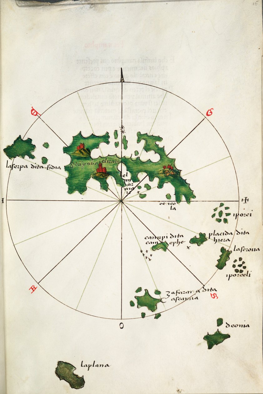 Astipalaia, asi 1485 (pergamen) od Bartolomeo da li Sonetti