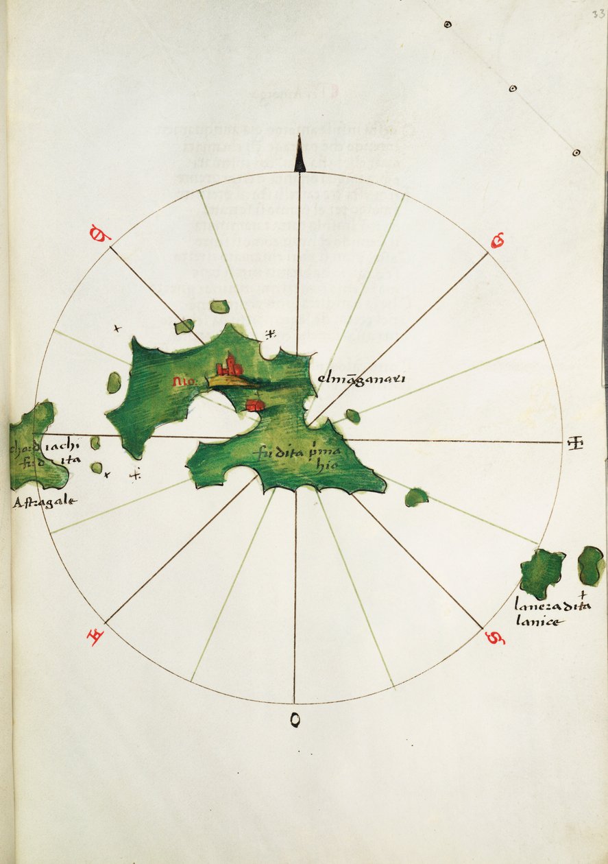 mapy, cca 1480 (pergamen) od Bartolomeo da li Sonetti