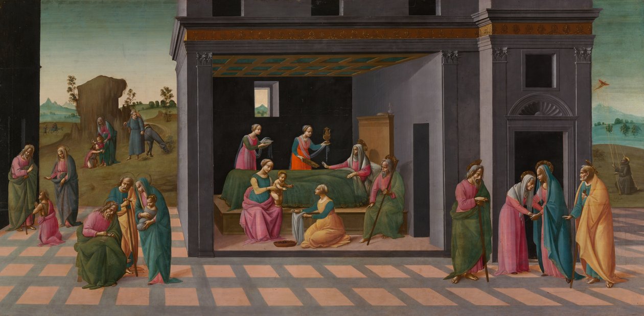 Scény ze života svatého Jana Křtitele od Bartolomeo di Giovanni