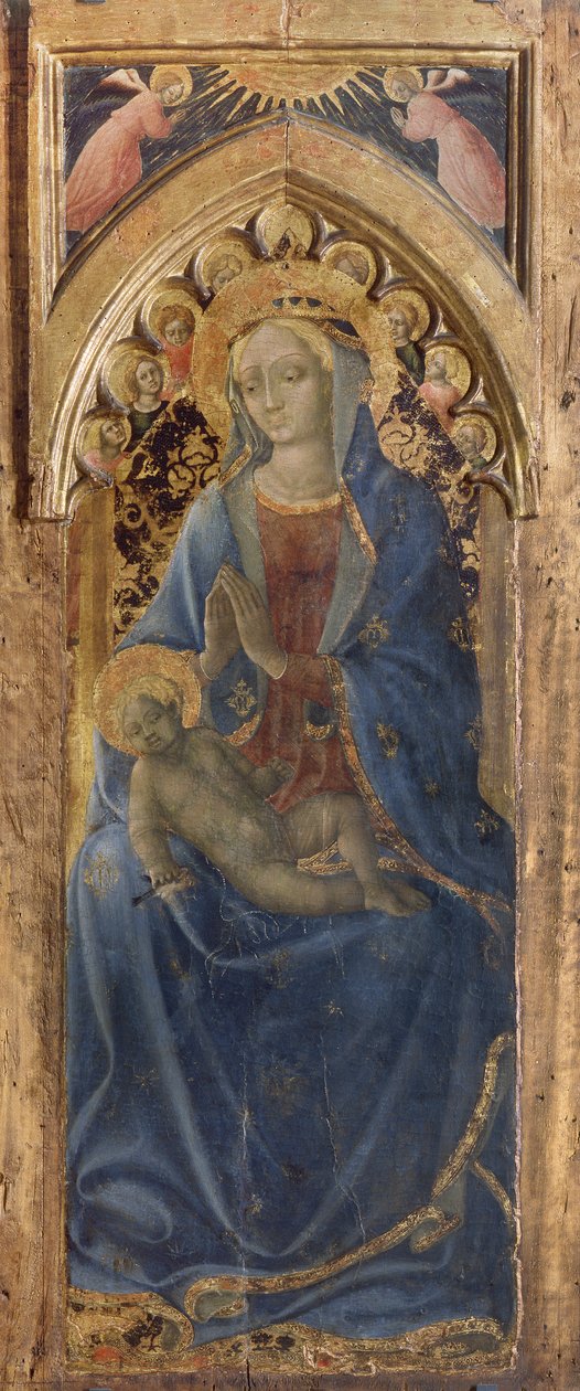 Adorace dítěte od Bartolomeo di Tommaso da Foligno