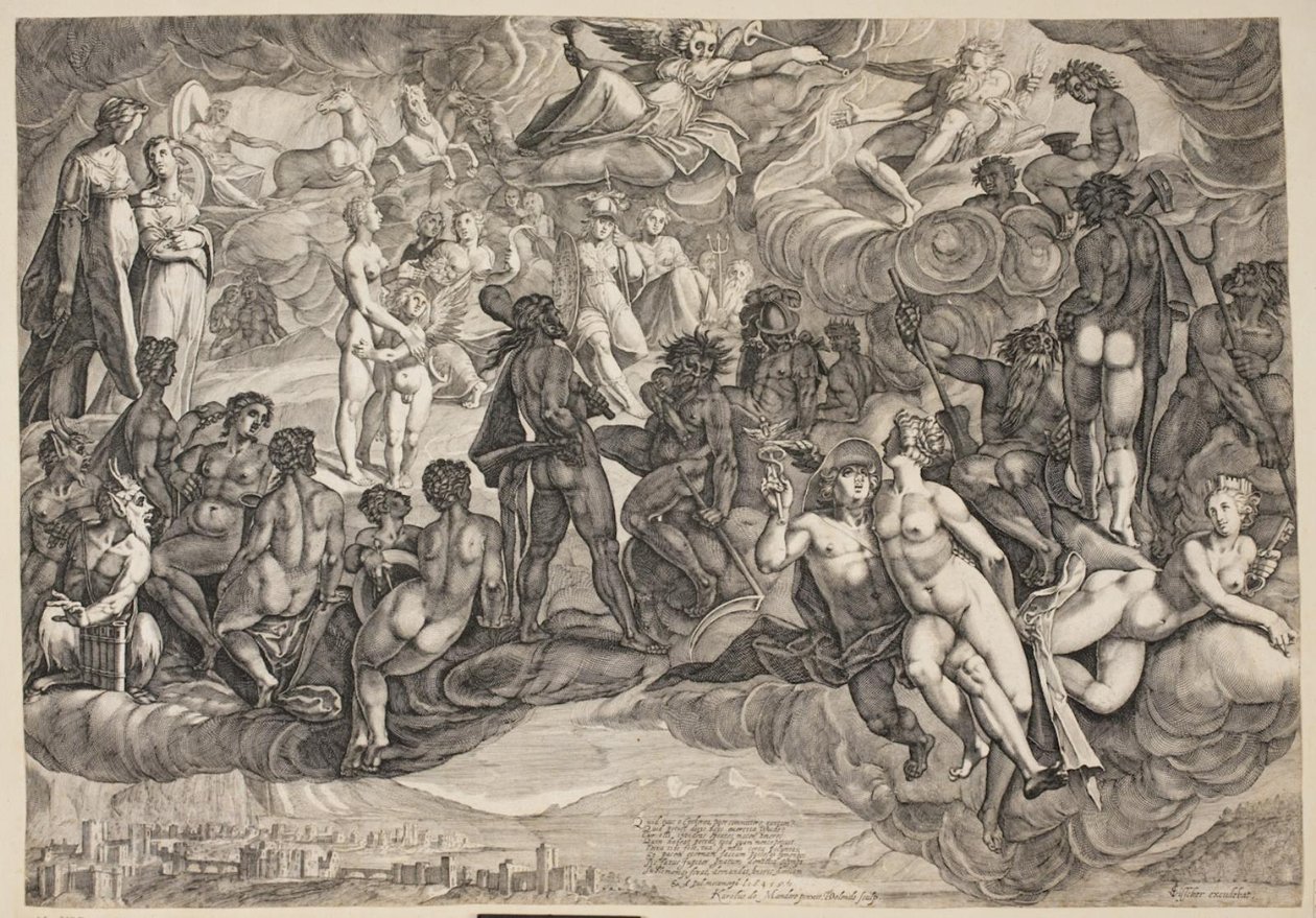 Psyché se vynesla na Olymp od Bartolomeus Willemsz. Dolendo