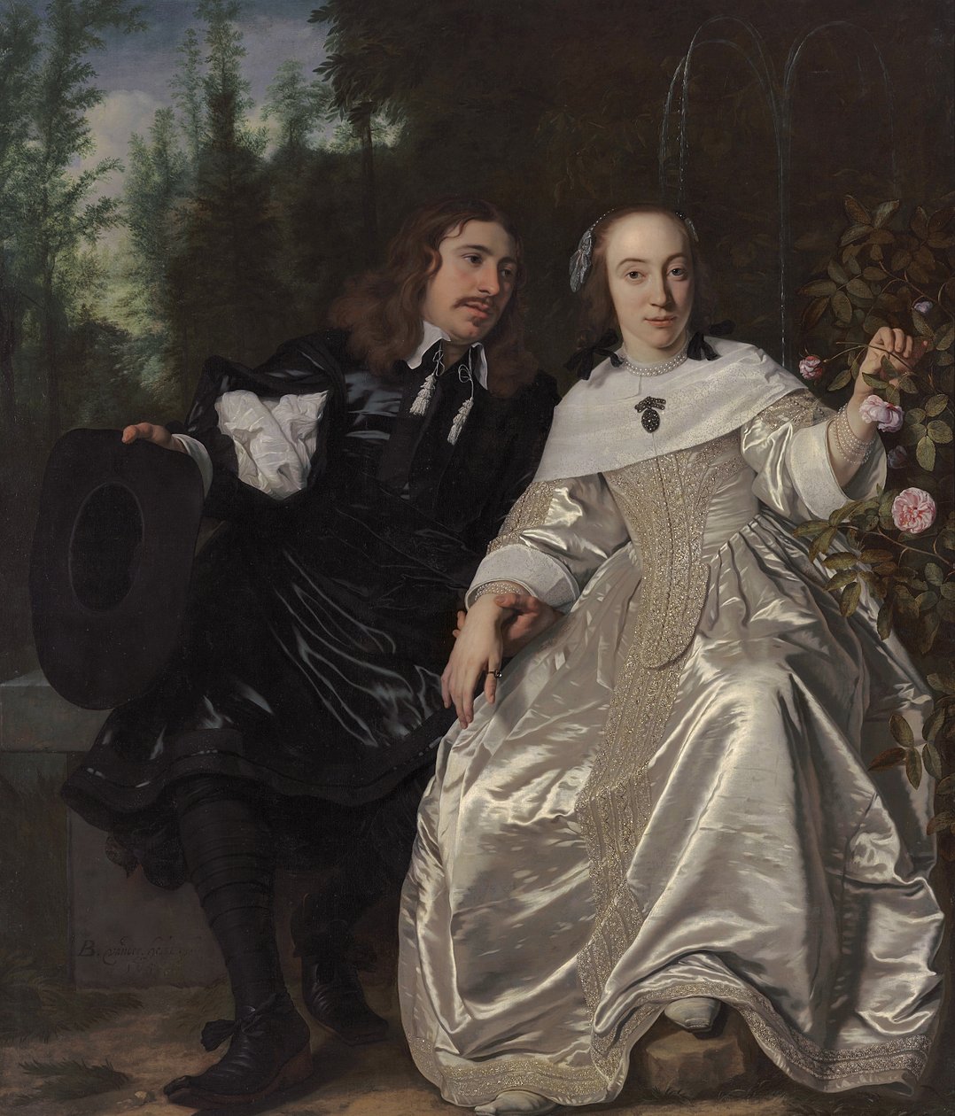 Abraham del Court a jeho manželka Maria de Kaersgieter, 1654 od Bartolomeus van der Helst