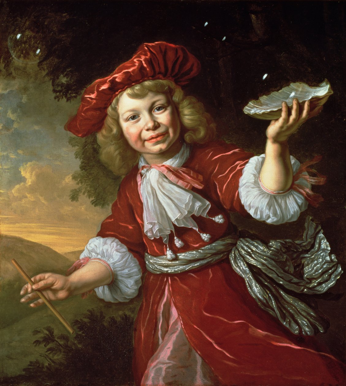 Homo Bulla: A Boy Blowing Bubbles, c.1665 od Bartolomeus van der Helst