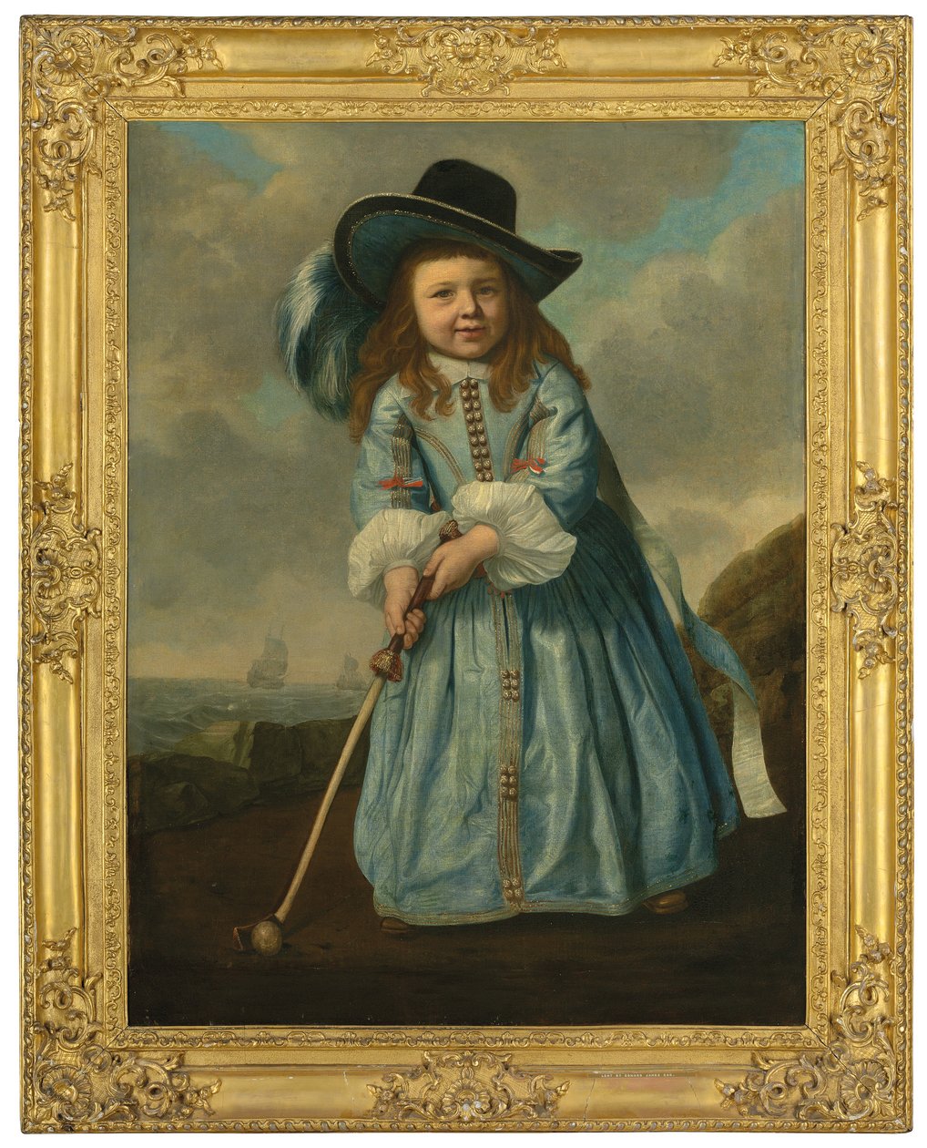 Portrét chlapce hrajícího golf u pobřeží, cca 1658-59 (olej na plátně) od Bartolomeus van der Helst