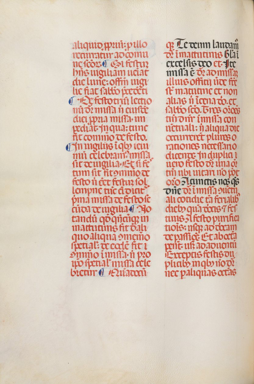 Missale: Fol. 173v: Hudba pro Aleluja atd. na začátku Velikonoc, 1469. od Bartolommeo Caporali