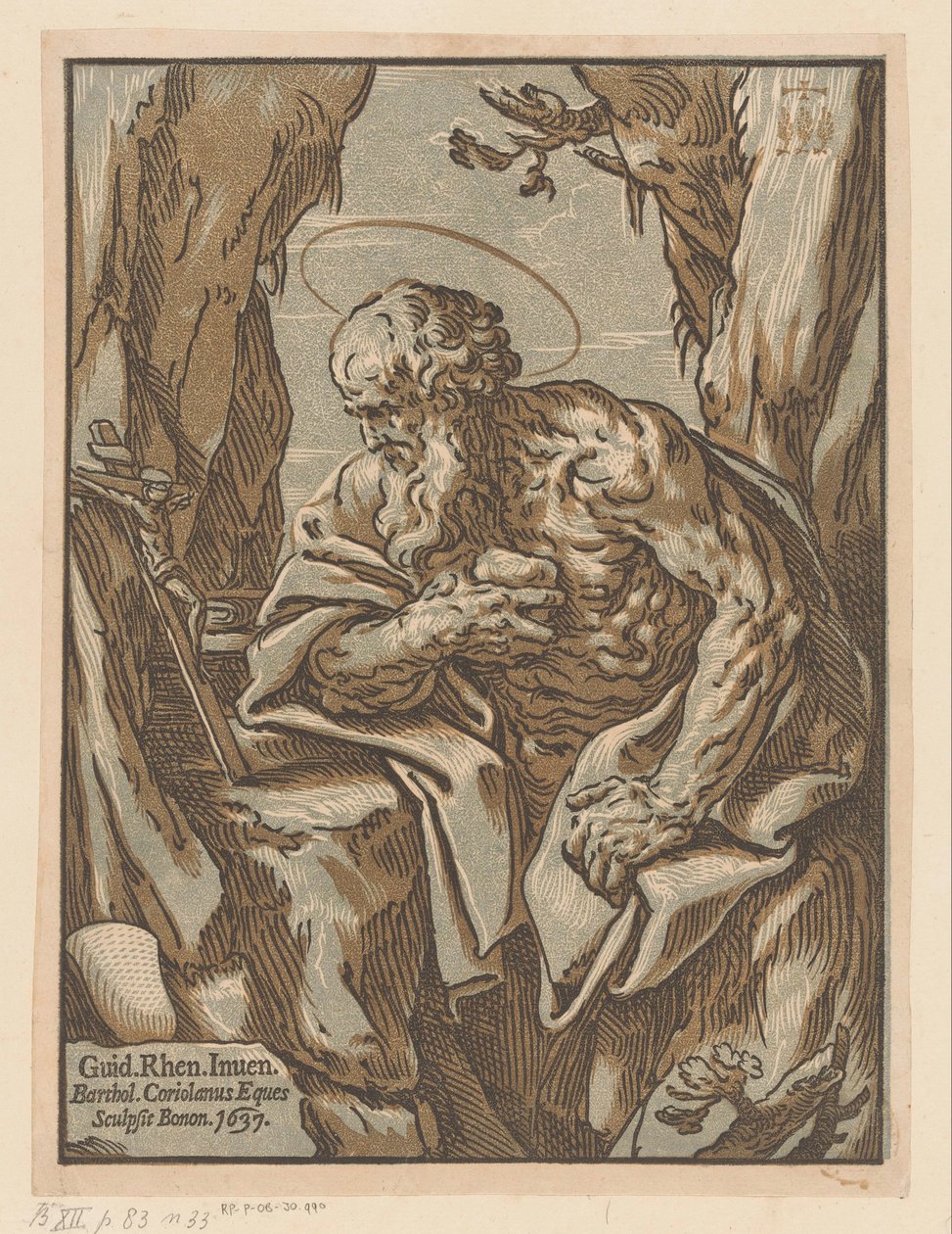 Svatý Jeroným v divočině od Bartolommeo Coriolano
