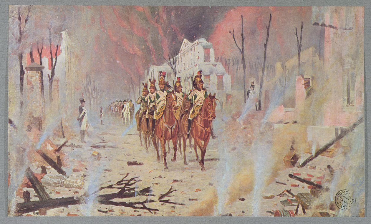 Napoleonská vojska v Moskvě v roce 1812, z „Napoleon, la Campagne de Russie“ od Philippa de Segur, 1912 od Basil Weretshchagin
