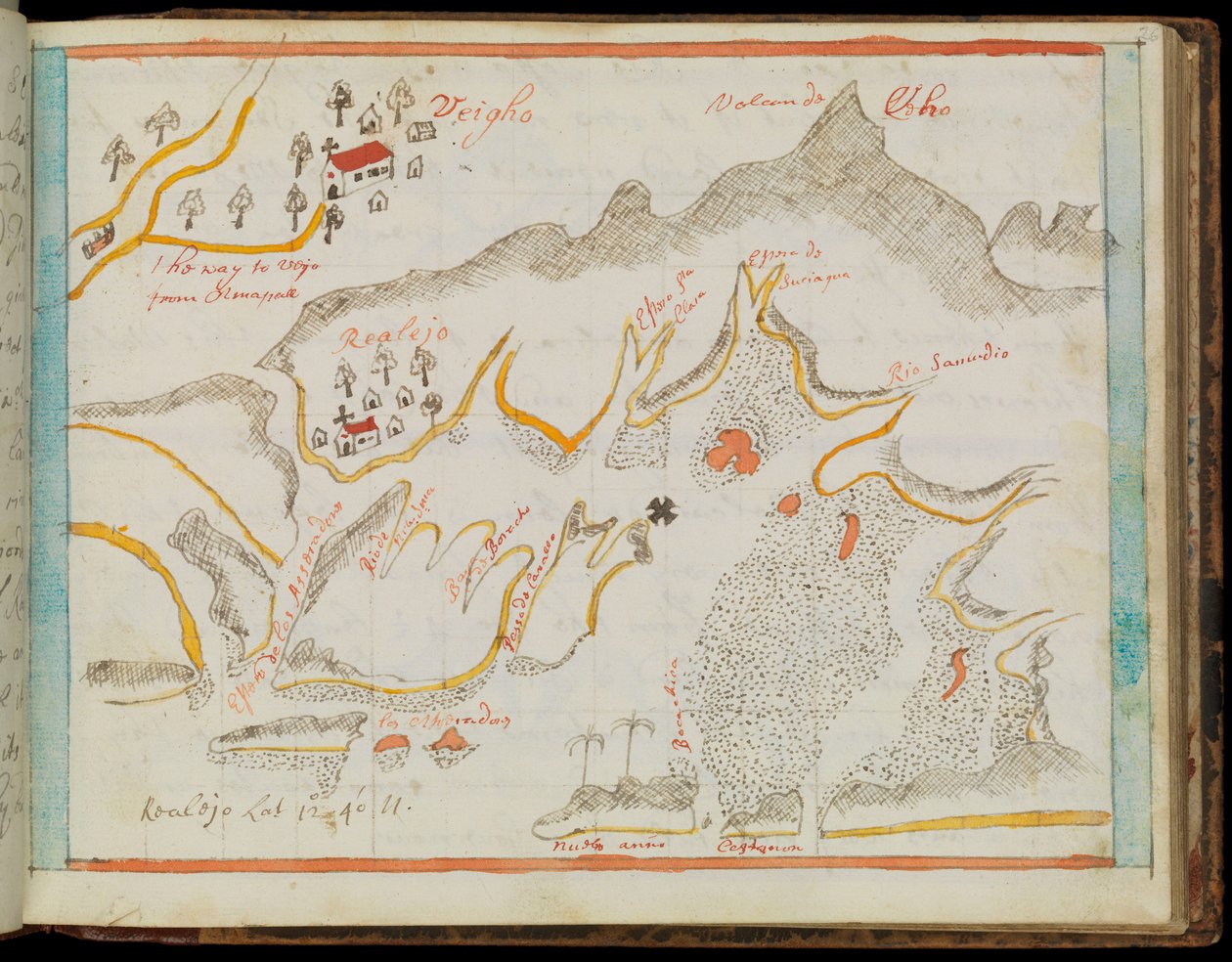 Mapa El Viejo od Basil Ringrose