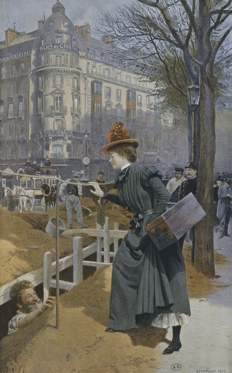 Pochůzkářka z Paříže, 1898 od Basile Lemeunier