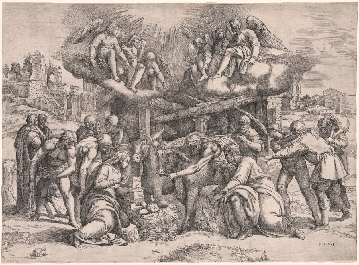 Klanění pastýřů, c. 1552. od Battista Franco