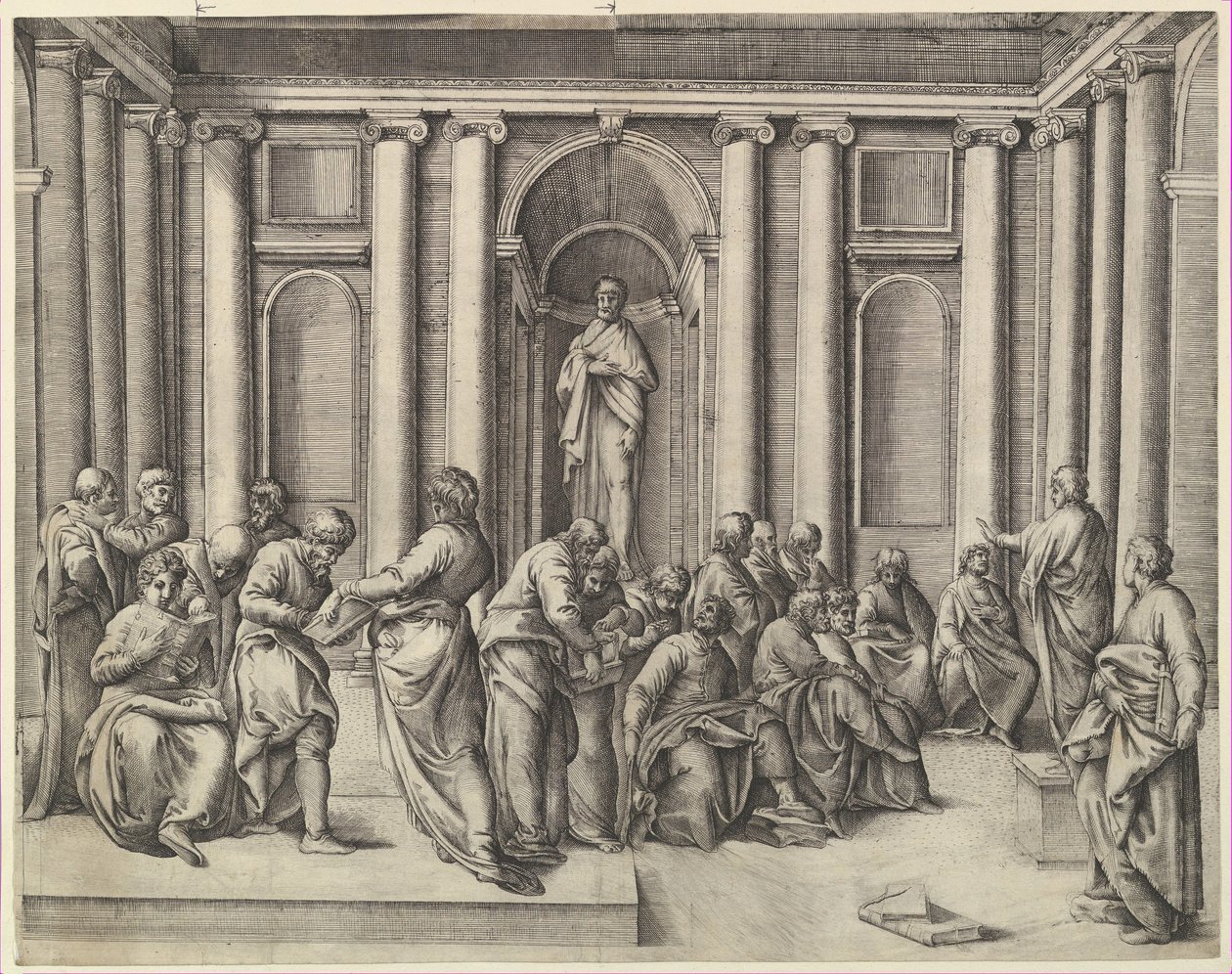 Kristus mezi lékaři, ca. 1540-45. od Battista Franco Veneziano