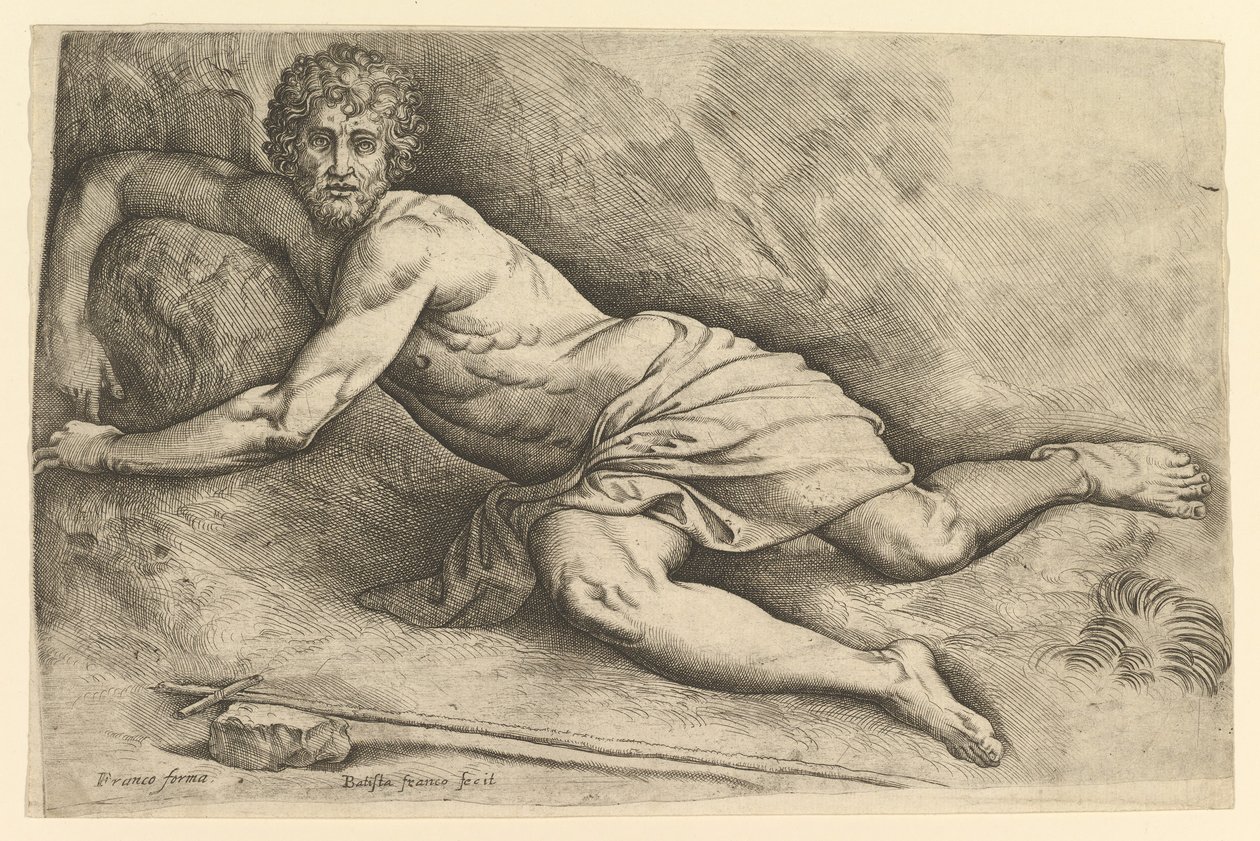 St. John the Baptist in the Wilderness, ca. 1552-54. od Battista Franco Veneziano