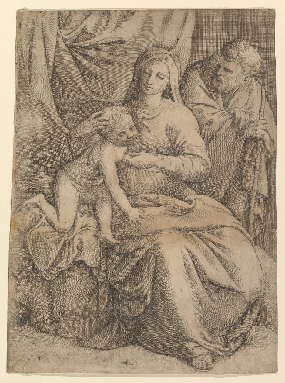 Svatá rodina, 1510-61. od Battista Franco Veneziano