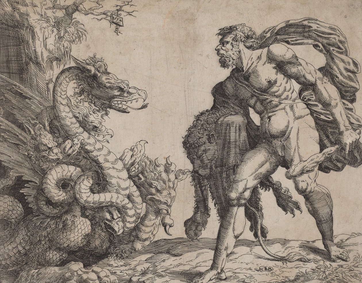 Herkules a Hydra, 1552. od Battista del Moro