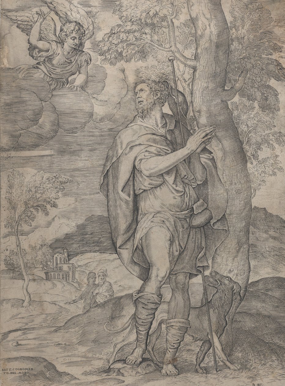 Svatý Roch, 1535-73. od Battista del Moro