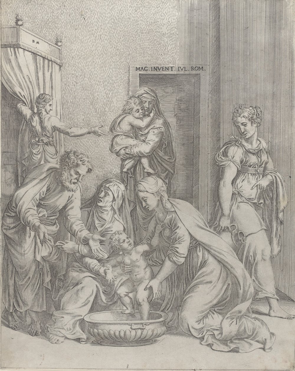 Svatá rodina, 1535-73., 1535-73. od Battista del Moro