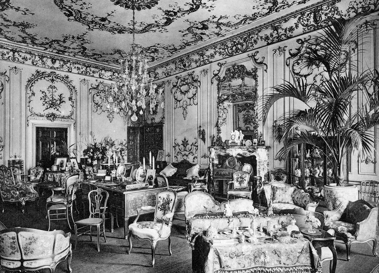 Přijímací pokoj, Chesterfield House, 1908. od Bedford Lemere and Company