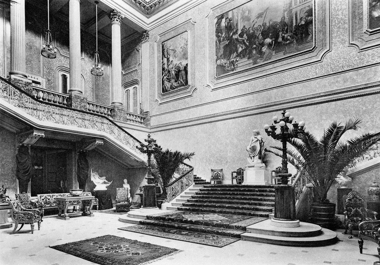 Velký sál, Staffordův dům, 1908. od Bedford Lemere and Company