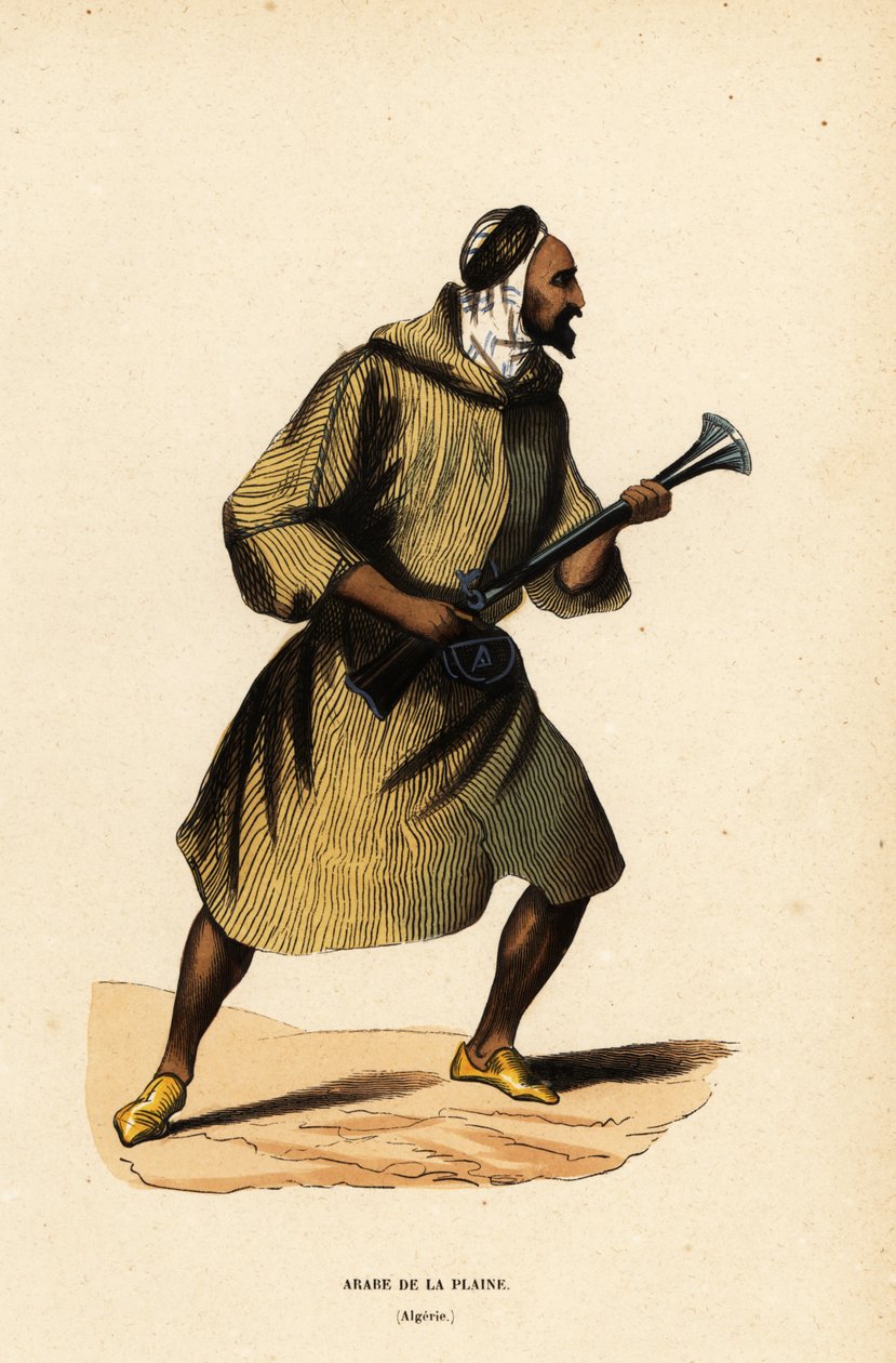 Arab z plání nebo Arab náčelník pouště, Alžírsko od Belgian School
