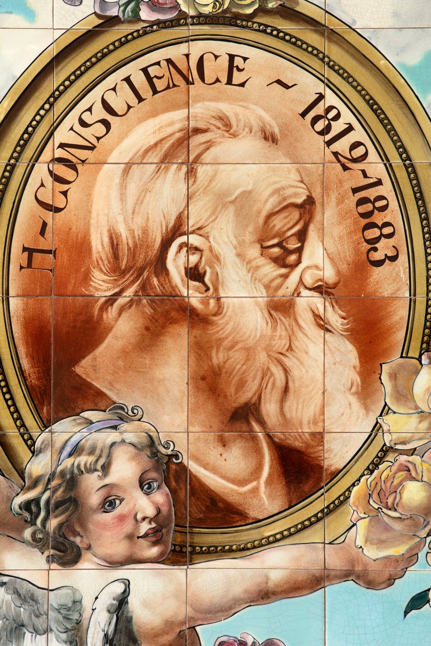 Interiér baru (kavárna "Local Unique"). Keramický panel. Helman Keramika Brusel. od Belgian School