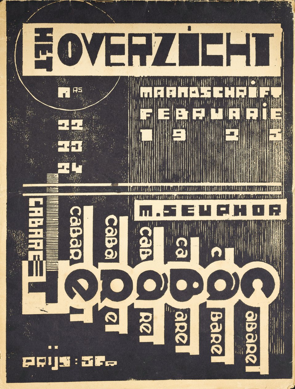 Obálka časopisu "Přehled", c. 1921-1925 od Belgian School