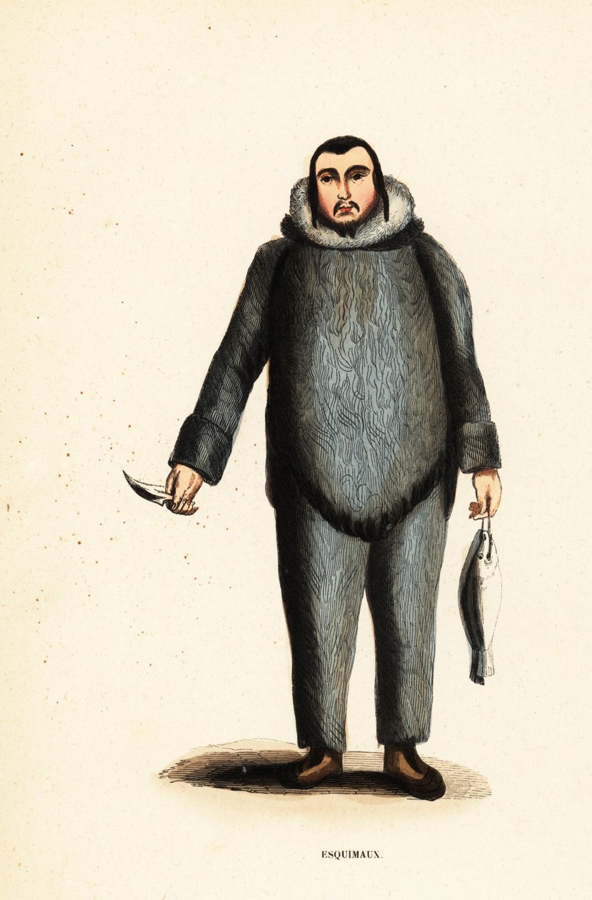 Inuit z řeky Mackenzie, Yukon, Kanada od Belgian School