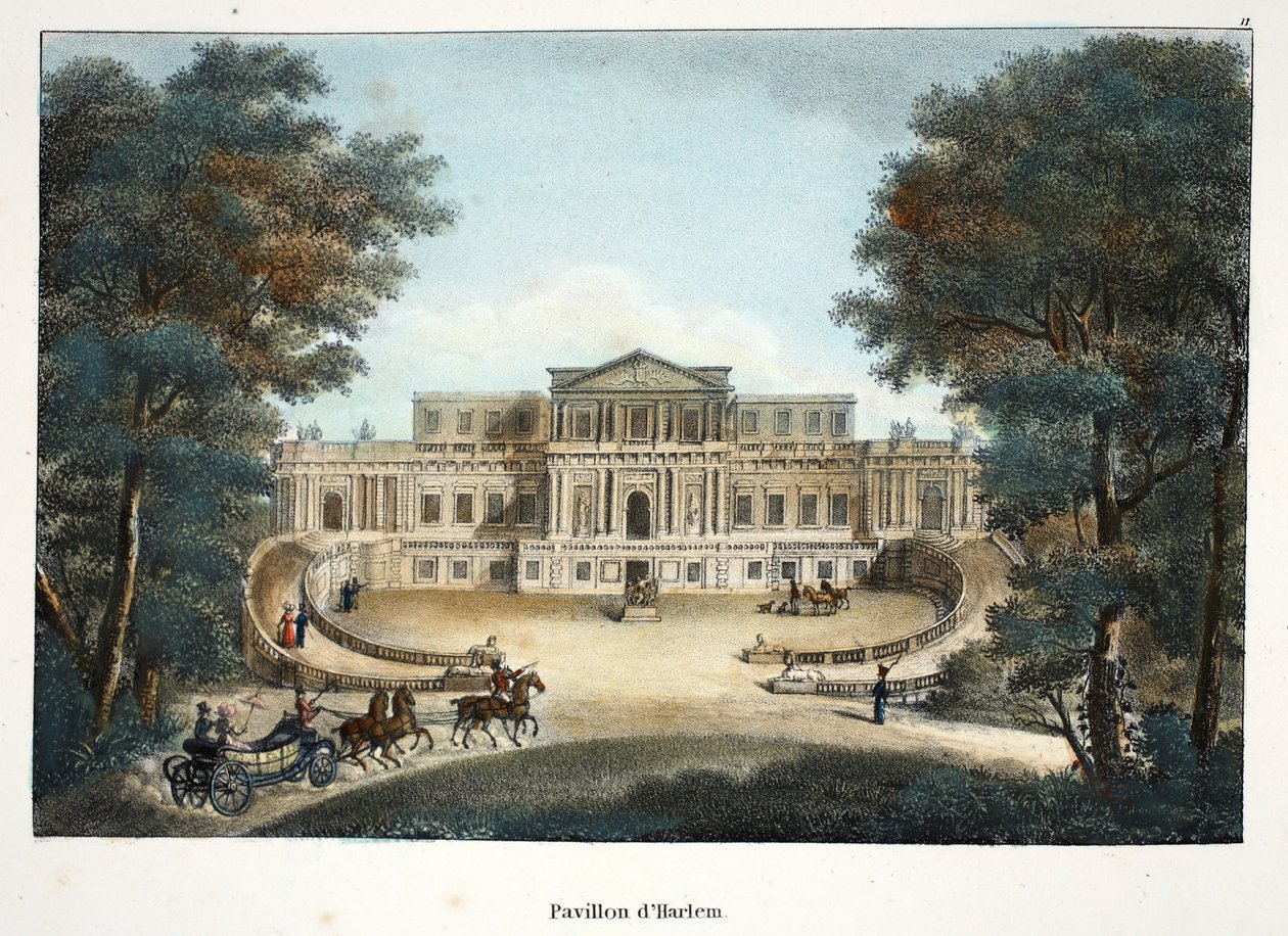 Pavillon dHarlem, kolem roku 1895 (fotochrom) od Belgian School