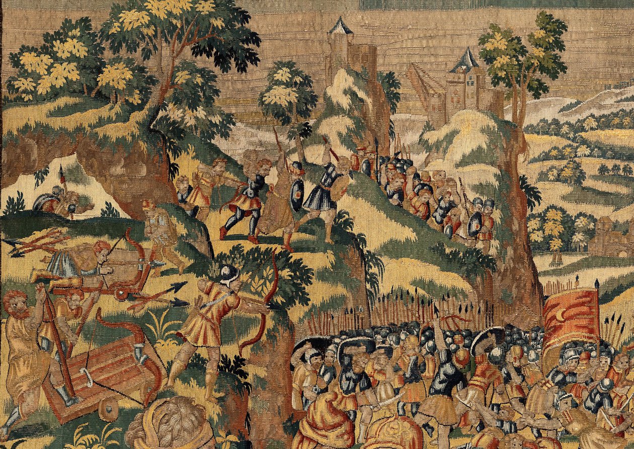 Příběh Cyruse II. Velikého, kolem roku 1590 (tapisérie) od Belgian School