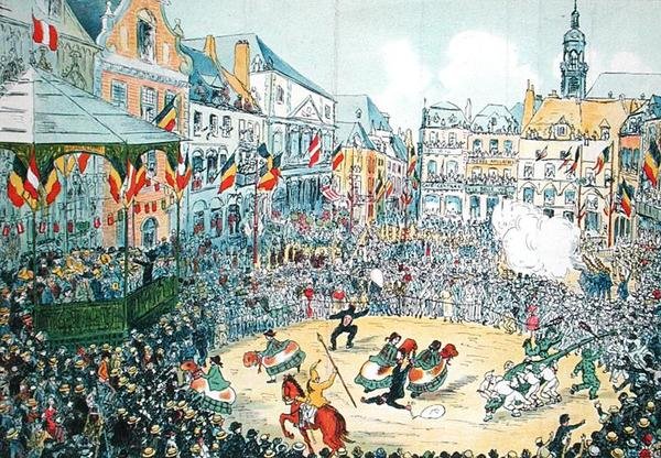 „Lumecon“ v Mons (barevné lito) od Belgian School
