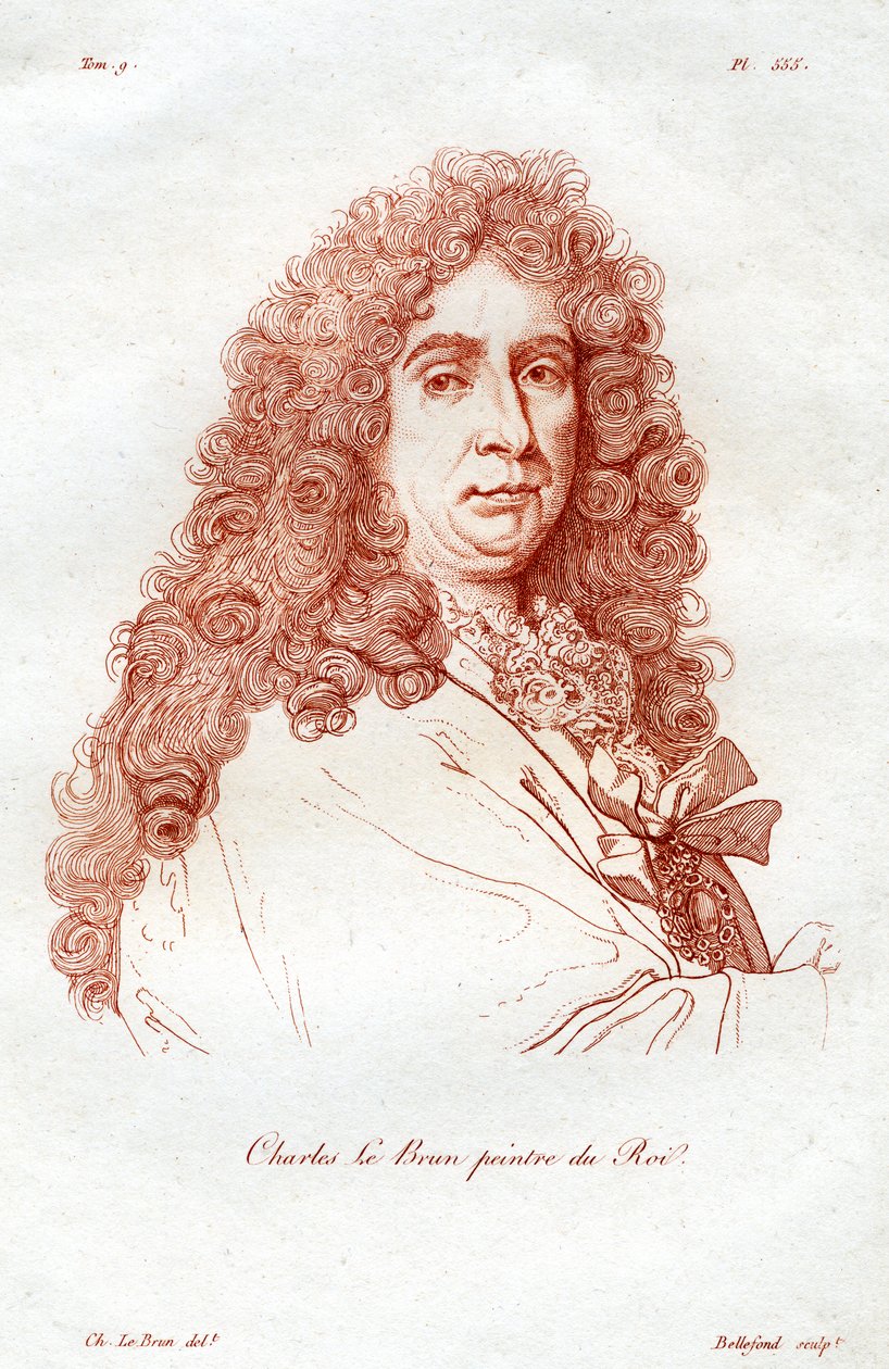 Charles le Brun, francouzský barokní malíř, 19. století. od Bellefond