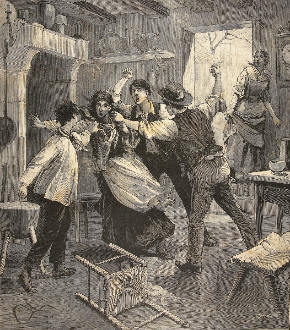 Matka zabitá svými dětmi, z ‚Le Petit Parisien‘, 9. srpna 1891 od Beltrand and Clair Guyot, E. Dete