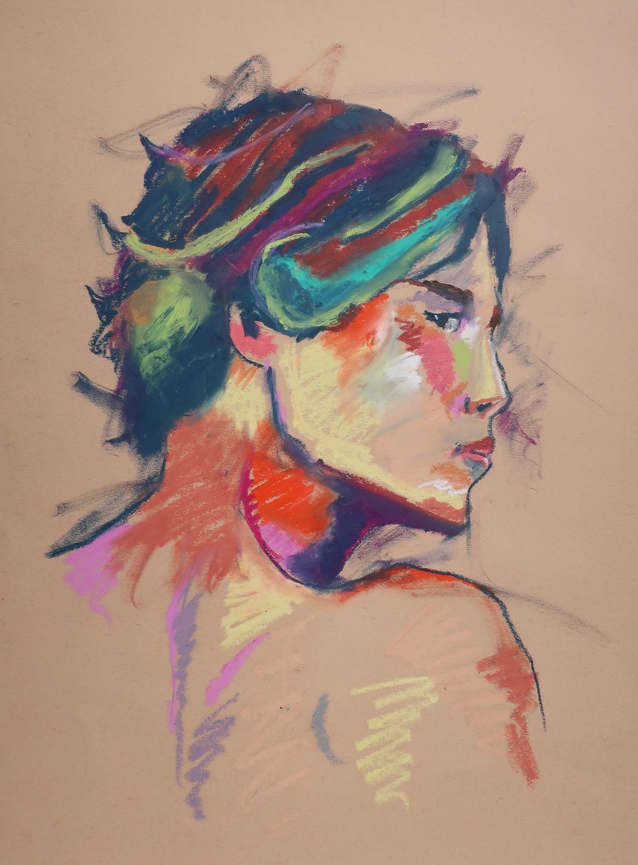 Barevná studie 13, 2023 (pastel na papíře) od Ben Benet