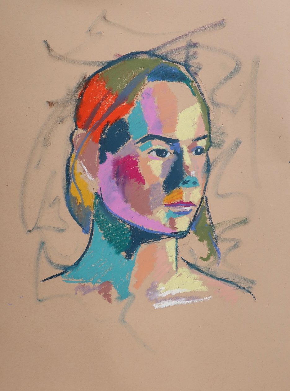 Barevná studie 17, 2023 (pastel na papíře) od Ben Benet