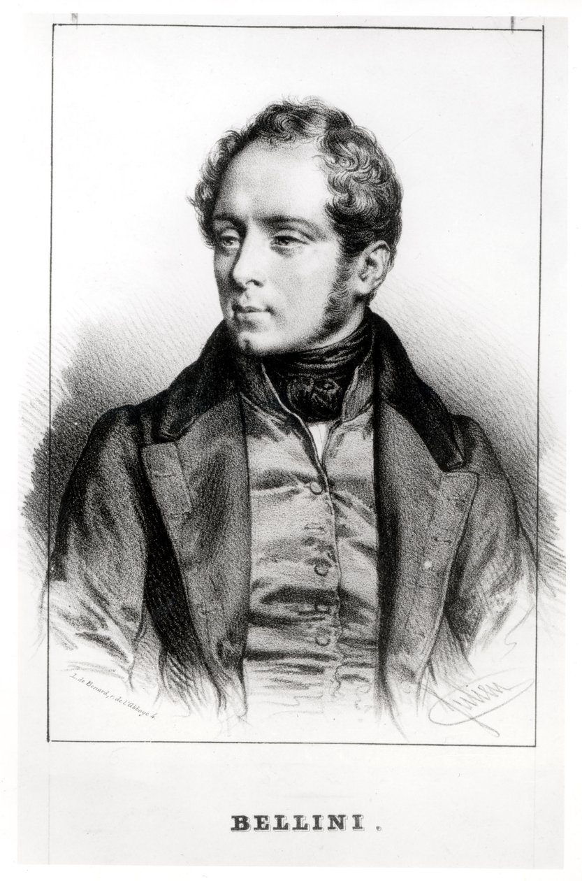 Portrét Vincenza Belliniho (1801-35) od Robert Benard