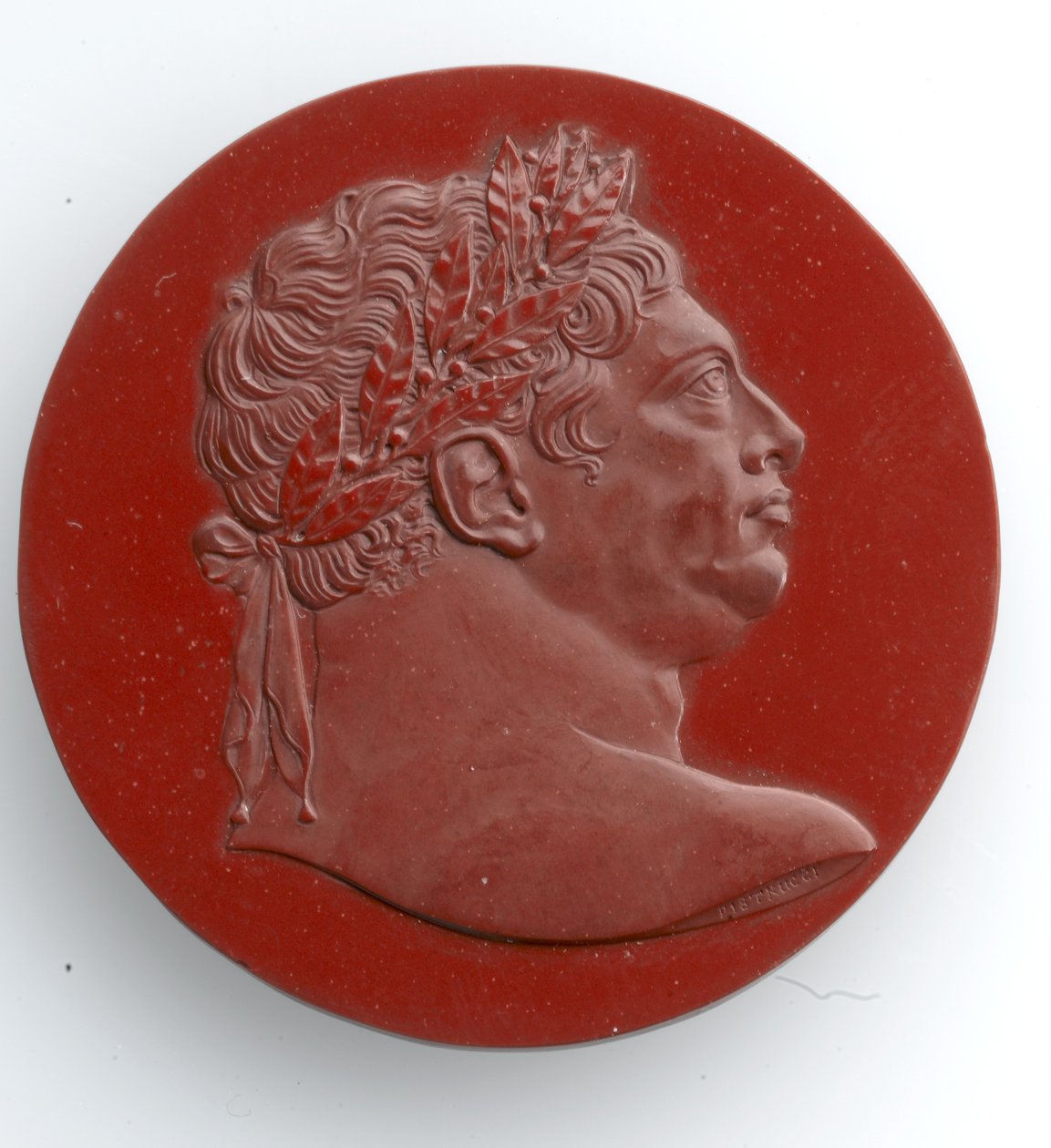 Cameo of George III, 1816 (jaspis) od Benedetto Pistrucci