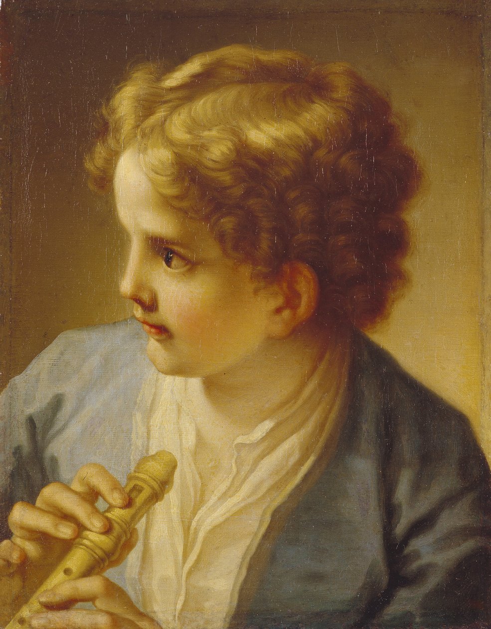 Chlapec s flétnou, asi 1720. od Benedetto Luti