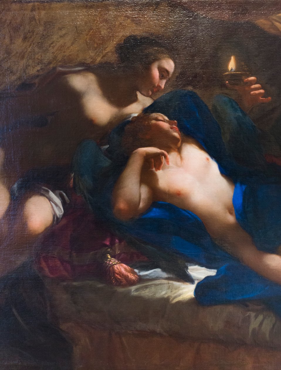 Láska a psychika, detail (olej na plátně) od Benedetto Luti