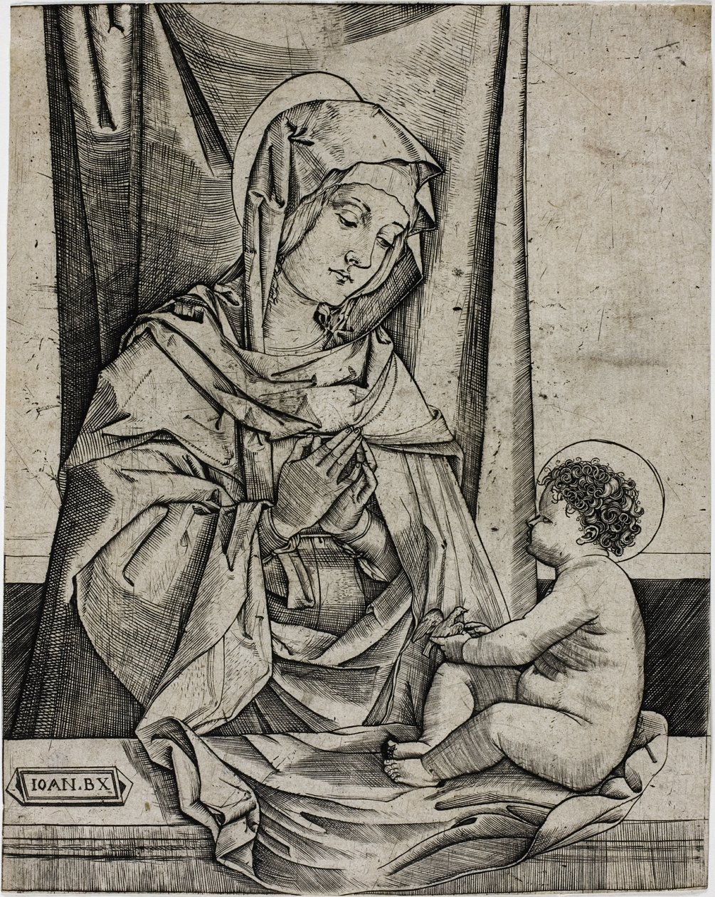 Panna a dítě od Benedetto Montagna