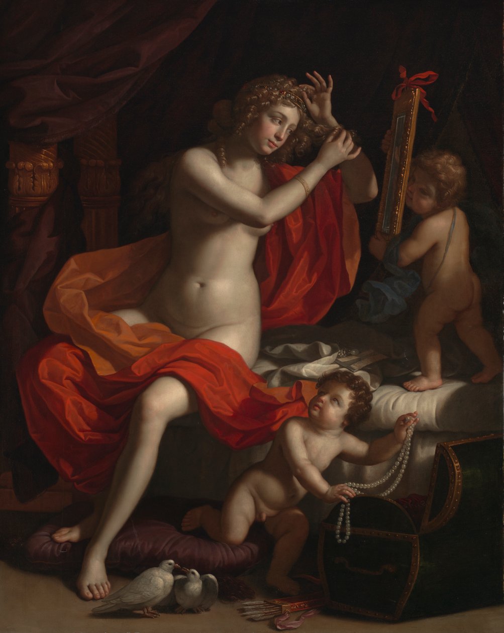 The Toilette of Venus, c.1674-84 od Benedetto the Younger Gennari