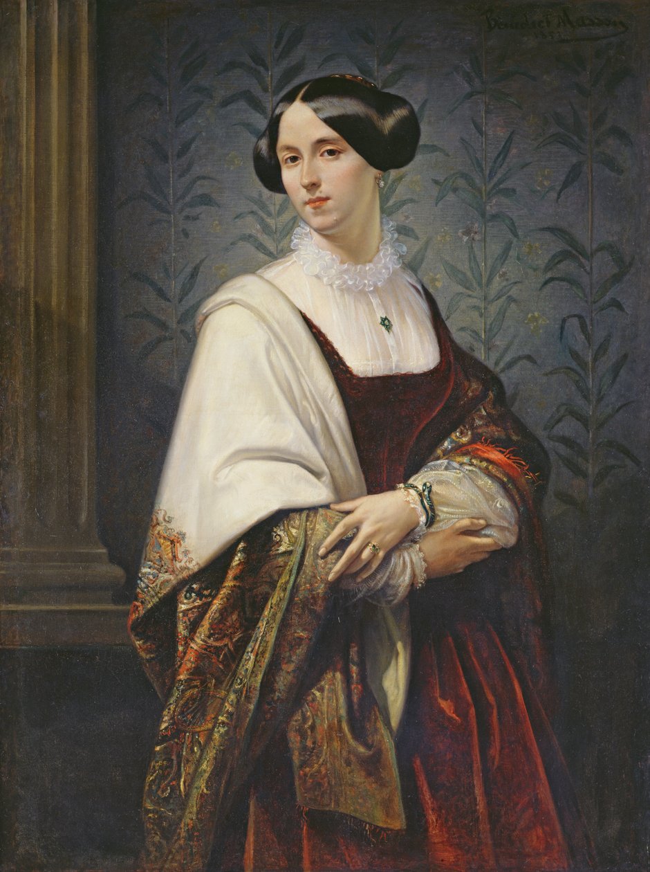 Portrét ženy, 1853 od Benedict Masson