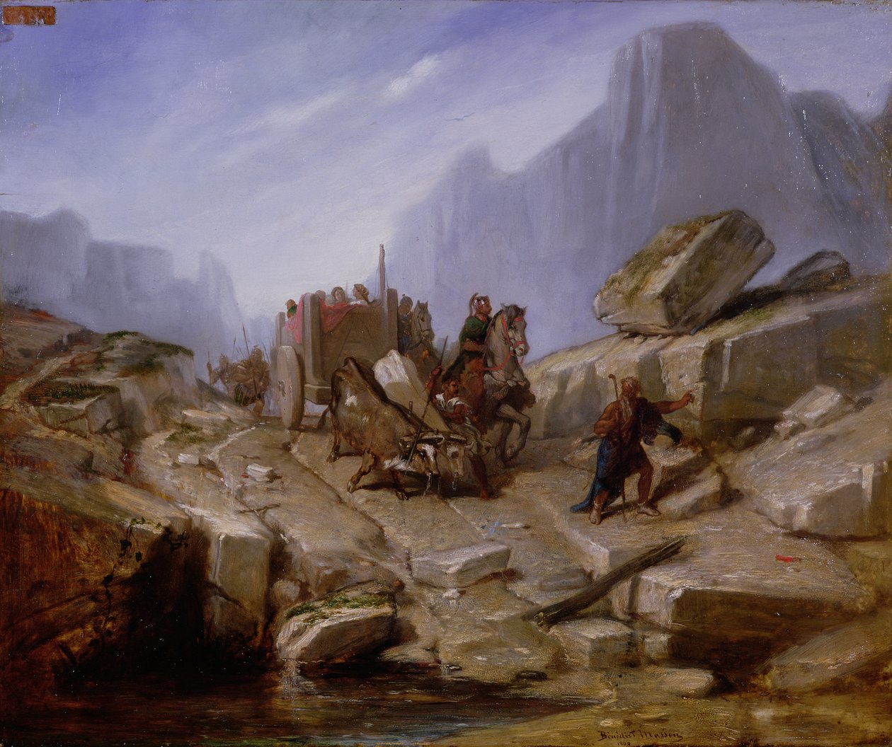 Dobytí Thelesie Hannibalem a jeho armádou, 1860 od Benedict Masson