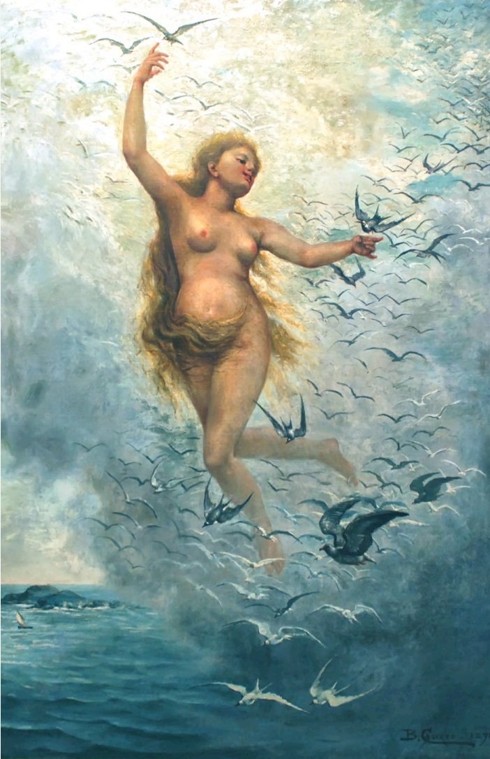 Flock of MaynPortugues: Flight of Maion od Benedito Calixto
