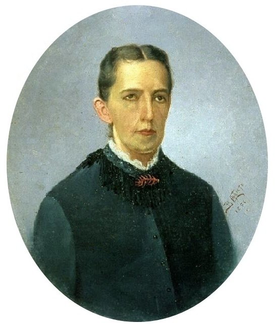 Portrét Maria Luiza de Almeida Moraes Busta dámy v malovaném oválném rámu Portugues: Portrét Maria Luiza de Almeida Moraes Poprsí dámy v oválném pintadanském rámu od Benedito Calixto